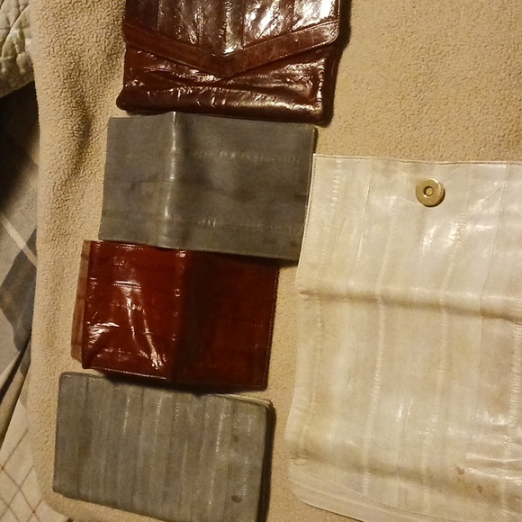 Eel Skin Accessories-All Slightly Used but in great condition - Picture 1 of 6